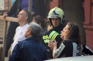 Жителей дома на Чернышевского эвакуировали из-за  крупного пожара