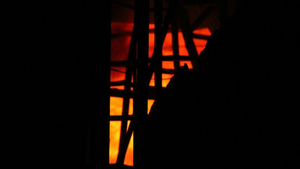Ночью под Балашовом сгорела теплица