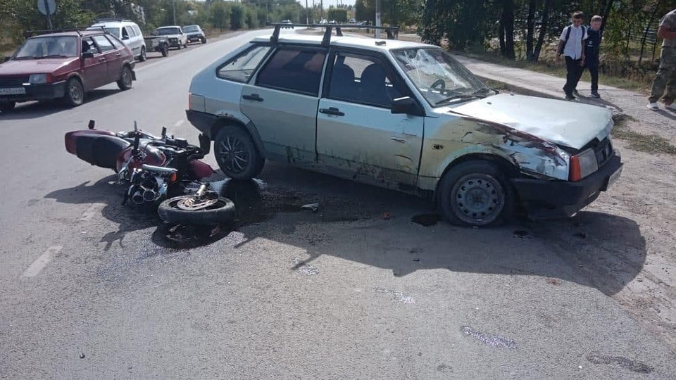 Под Новоузенском в ДТП пострадал 16-летний мотоциклист