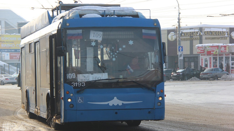 Обледенение контактной сети на мосту Саратов-Энгельс остановило троллейбусы № 109