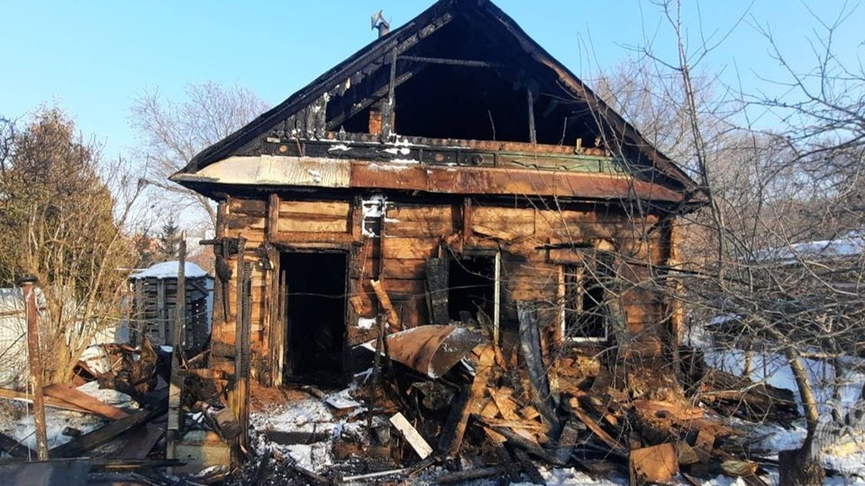 В Ленинском районе сгорел частный дом