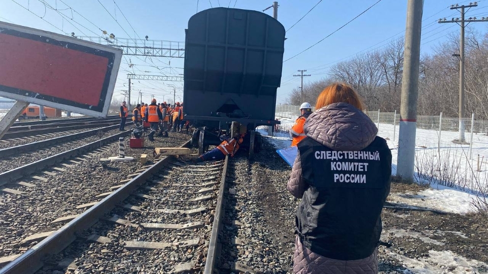 Под Саратовом с пути сошли два вагона грузового поезда