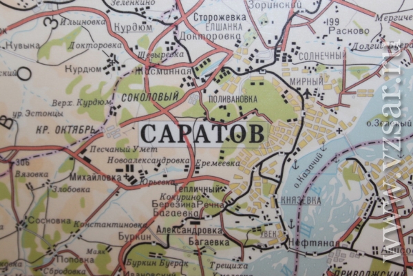 Сторожевка саратов карта