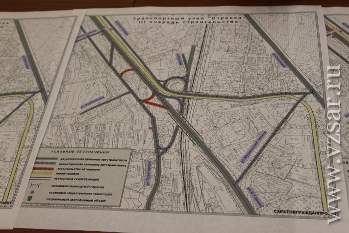 Проект транспортной развязки на стрелке саратов