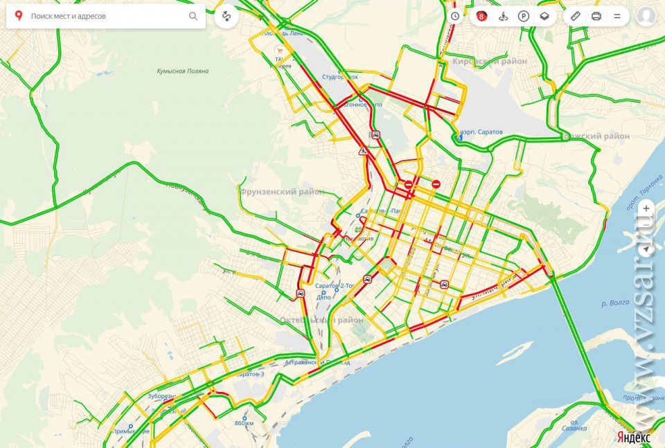 Карта саратов заводской