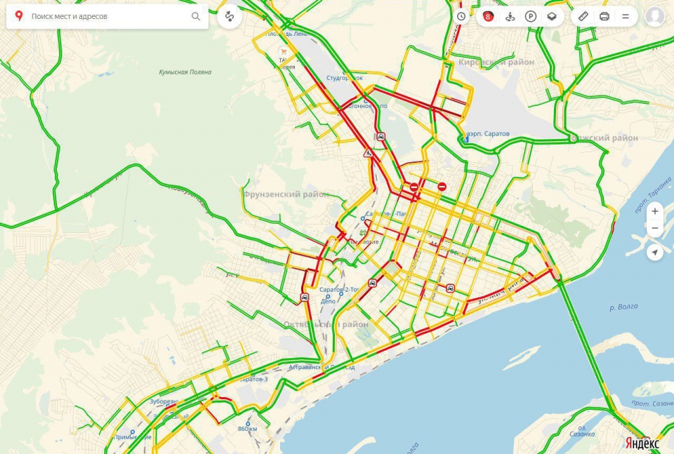 Рахова московская саратов карта