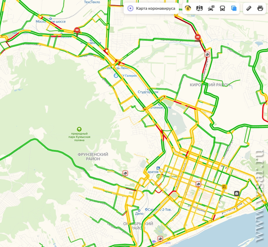Карта транспорта саратов онлайн