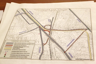 План развязки на стрелке в саратове