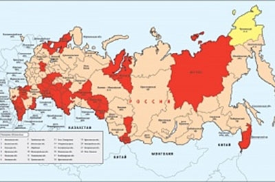 Карта мусульман в россии